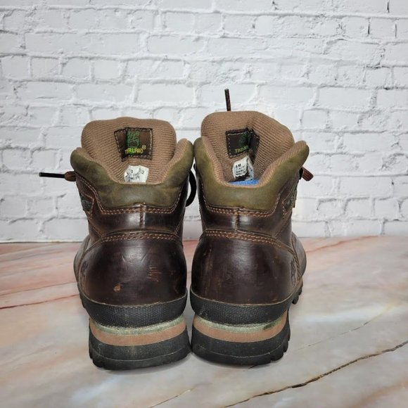 Timberland Hiking Boots Classic Leather Euro Hiker Ankle 95310 Womens 6 Brown - Picture 4 of 8